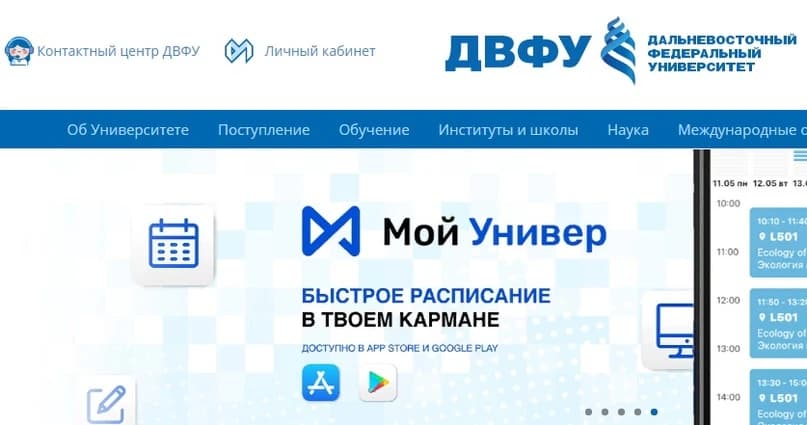 Личный кабинет ДВФУ: вход и возможности